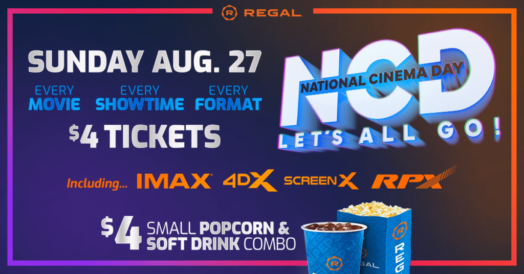 National Cinema Day at Regal Cinemas Mashpee Commons